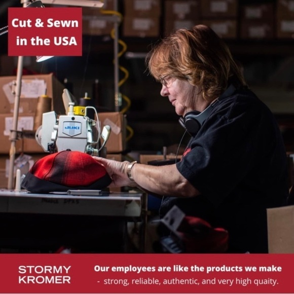 Hat Wool NEW Stormy Kromer Women Size 7 3/8” Purple Plum Cap Button Up Nylon - Picture 8 of 10